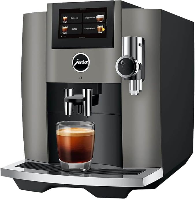 Jura 15755 S8 Automatic Smart Coffee and Espresso Machine - Dark Inox | S8 Model, Smart Technology, Automatic Brewing, Dark Inox Finish - Image 9