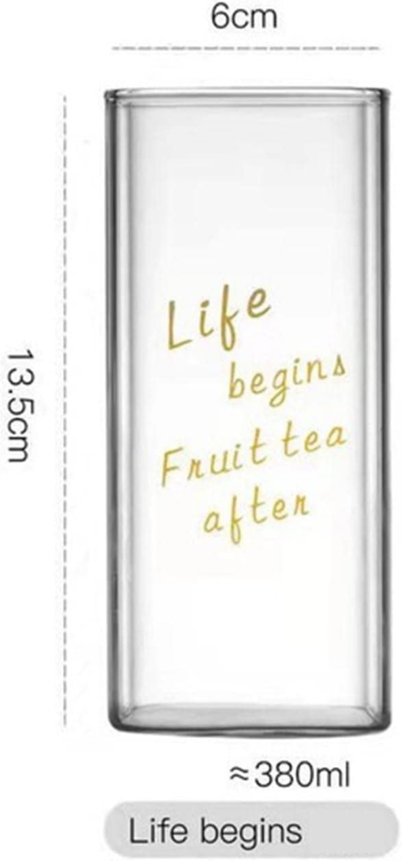 Square Drinking Glasses Glassware Transparent Milk Mug Container Heat Resistant Water Bottle for Coffee Party Home Kitchen, Like Begin High, Optional - Image 4