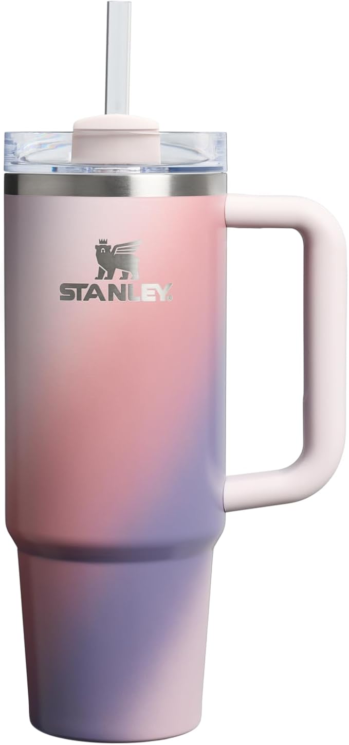 STANLEY Quencher H2.0 Flow State Tumbler, 30 oz, Dawn Spiral | Handle and Straw | 3-Position Lid | Cup Holder Compatible for Travel | Insulated Stainless Steel Cup | BPA-Free by Unknown