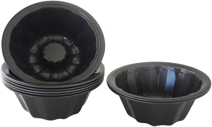 4 Inch Mini Fluted Cake Pan, Carbon Steel Round Cake Mold, 8 Pack | Nonstick Flan Pan for Cakes, Tarts, Pies, Muffin, Cupcake, Pizzas - Image 7