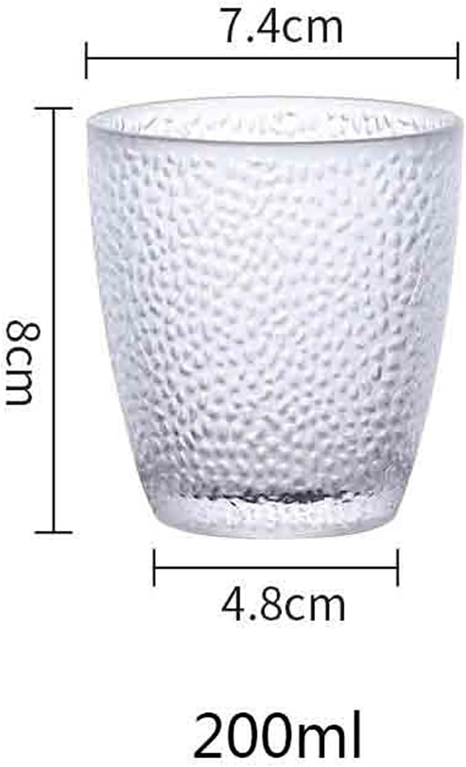 drinking glassware Stackable Heat-resistant Water Cup for Juice Beer(Blue,Small) - Image 2