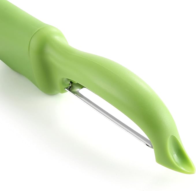 Spring Chef Swivel Vegetable Peeler with Soft Grip Handle, Set of 2, Green | Premium Potato Peeler w/ Ultra Sharp Stainless Steel Blades, Multifunctional Veggie Peeler for Apple, Carrot, Cucumber, Fruit - Image 9