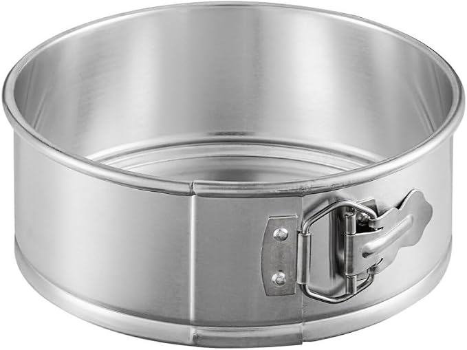 Soro Essentials- 8'' x 3'' Deep Aluminum Round Spring Form Pan- Leak Proof Cheesecake Pan Spring Form Pans with Removable Bottom and Quick Release Latch for Baking Cheesecake Cakes by Soro+Essentials