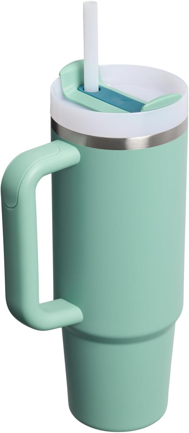 STANLEY Quencher H2.0 Flow State Tumbler, 30 oz, Spring Green | Handle and Straw | 3-Position Lid | Cup Holder Compatible for Travel | Insulated Stainless Steel Cup | BPA-Free - Image 3