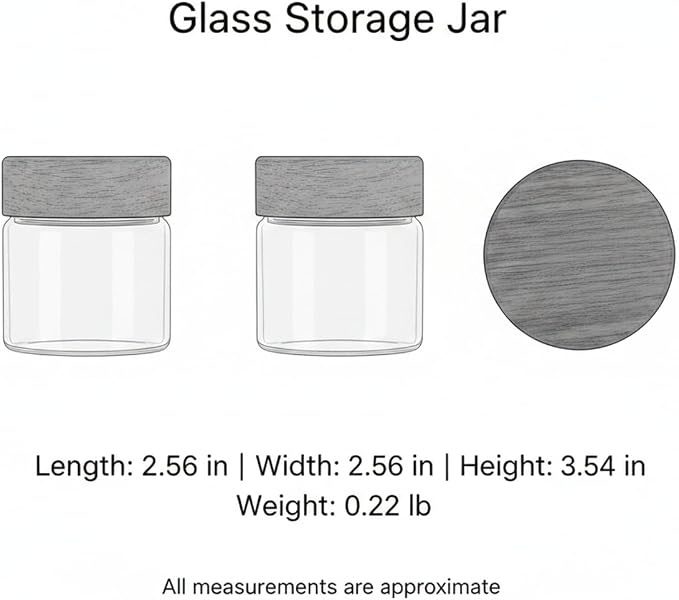 Clear Glass Storage Jar with Acacia Wood Lid - Kitchen Canister for Pantry Organization, Countertop Display, and Dry Food Storage - Image 7