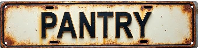 Wall Art 16 * 4 Inch Tin Signs “PANTRY” Kitchen Storage Decor Vintage Wall Art by Unknown