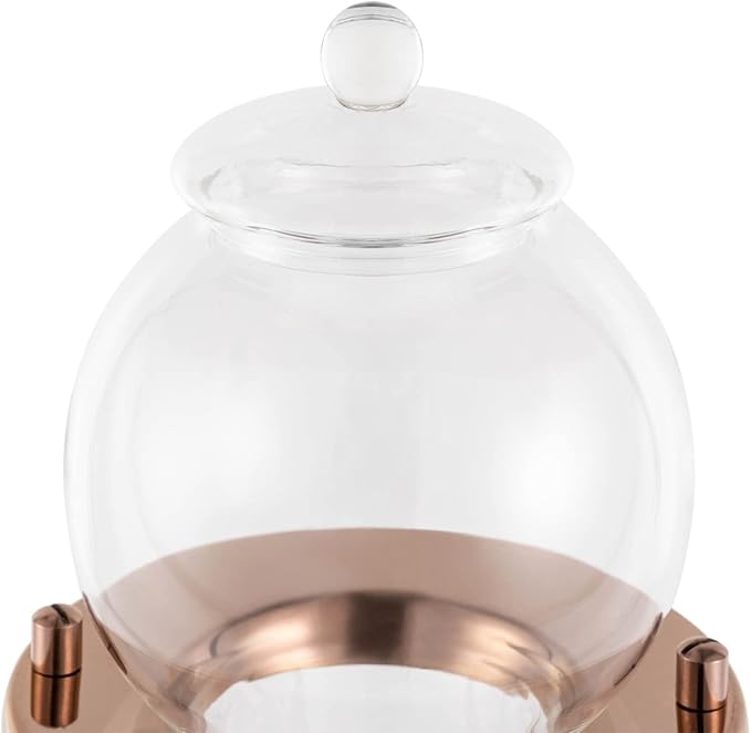 Metal Cold Brew Drip Tower, Ice Cold Drip Tower 6-8 Cups 600ml -20-150°C Temperature Range With Slow Drip TechnologyIBamboo Straight Frame for Home Office Drip Coffee Maker
