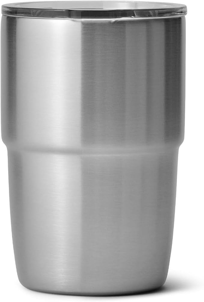 YETI Rambler 8 oz Insulated Coffee Mug with Lid - Stackable Double-Wall Vacuum Insulated Coffee Cup - DuraSip Ceramic Lining - Barista-Friendly Design - Stainless Steel - Dishwasher Safe - Image 6