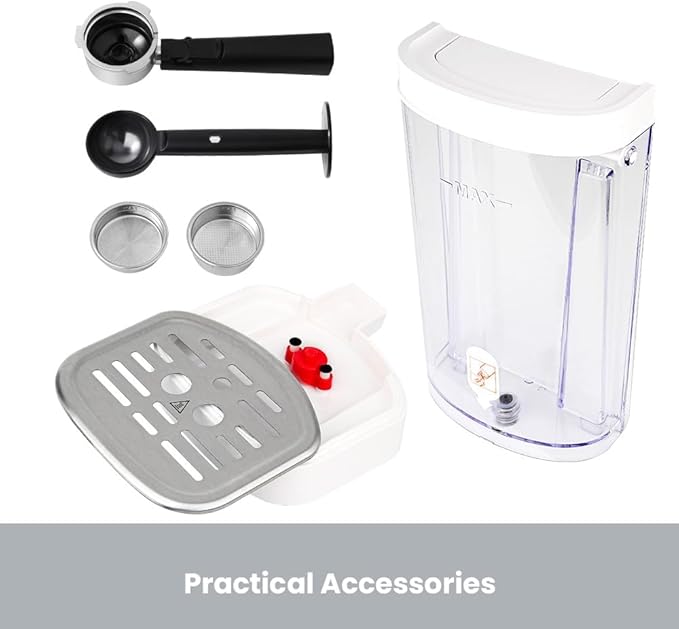 Gevi Espresso Machine 20 Bar High Pressure,Compact Espresso Maker with Milk Frother Steam Wand,Cappuccino,Latte Maker with Adjustable Shot Volume for Home,Gift for Mom and Dad