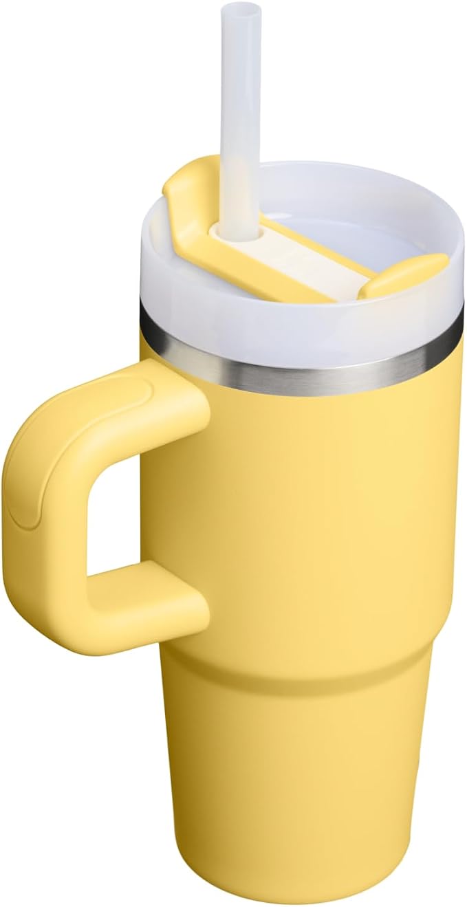 STANLEY Quencher H2.0 Flow State Tumbler, 14 oz, Daffodil | Handle and Straw | 3-Position Lid | Cup Holder Compatible for Travel | Insulated Stainless Steel Cup | BPA-Free - Image 3