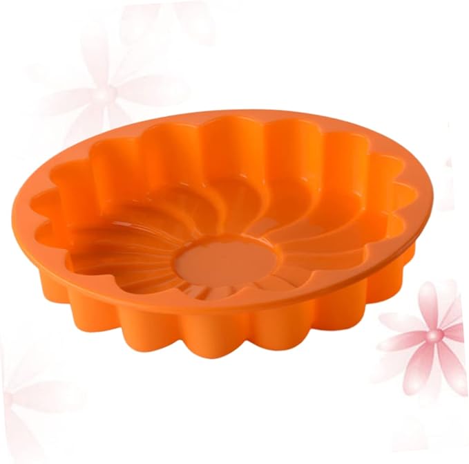 Thickened Large Silicone Cake Pan Non-stick Flower-shaped Baking Mold for Birthdays and Special Occasions Random Color Flexible Bakeware for Easy Release and Cleanup - Image 4