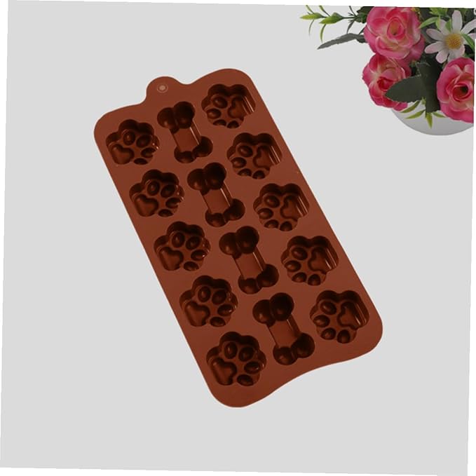 Adorable Silicone Chocolate Mold for DIY Candy Baking Tear- Candy Bar Molds with Cat Claw Bone Shapes Non-stick Silicone Kitchen Bakeware