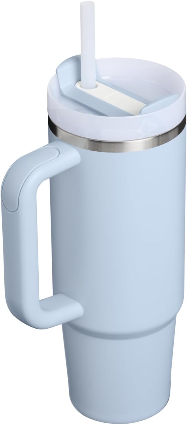 STANLEY Quencher H2.0 Flow State Tumbler, 30 oz, Blue Dream Stone | Handle and Straw | 3-Position Lid | Cup Holder Compatible for Travel | Insulated Stainless Steel Cup | BPA-Free - Image 3