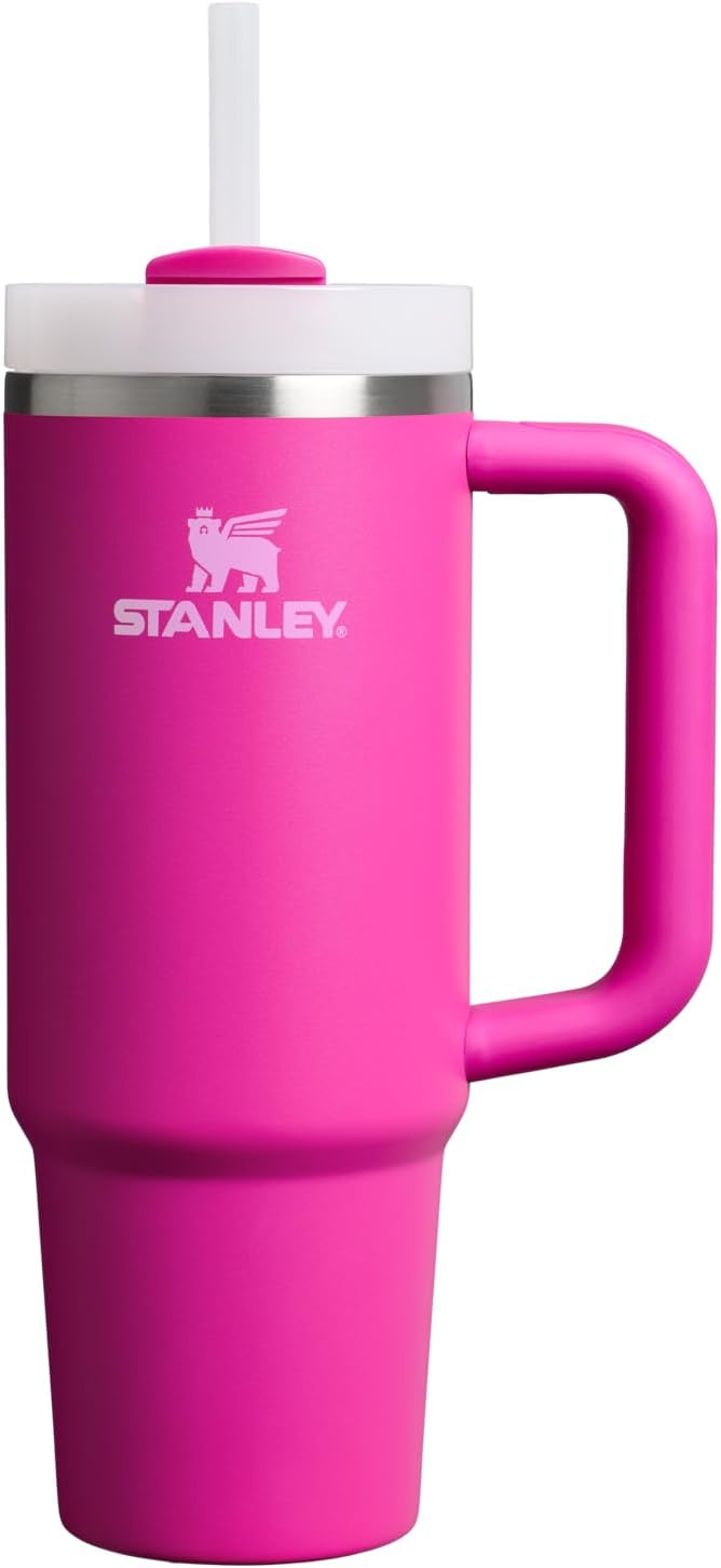 STANLEY Quencher H2.0 Flow State Tumbler, 30 oz, Violet Blossom | Handle and Straw | 3-Position Lid | Cup Holder Compatible for Travel | Insulated Stainless Steel Cup | BPA-Free by Unknown