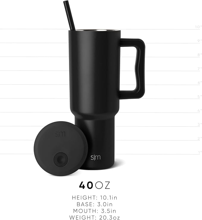 Simple Modern Halloween Tumbler with Handle | 40oz | Spiderweb | Trek Tumbler, Travel Mug | Insulated Water Bottle, Cupholder Friendly, Stainless Steel Cup, Spiderwebs - Image 7