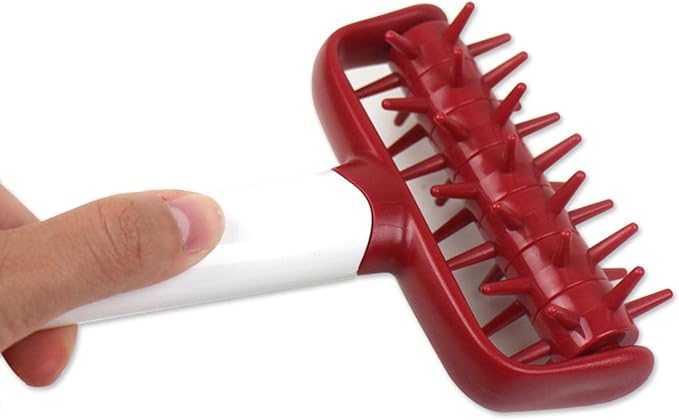 Docker Roller, Pin Biscuit Wheel Roller, Docking Tool for Pastry Bread, Red, 19x12.5cm - Image 3