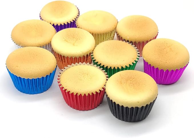 Standard Orange Foil Cupcake Liners Muffin Baking Cups for Party and More, 100-Count - Image 7