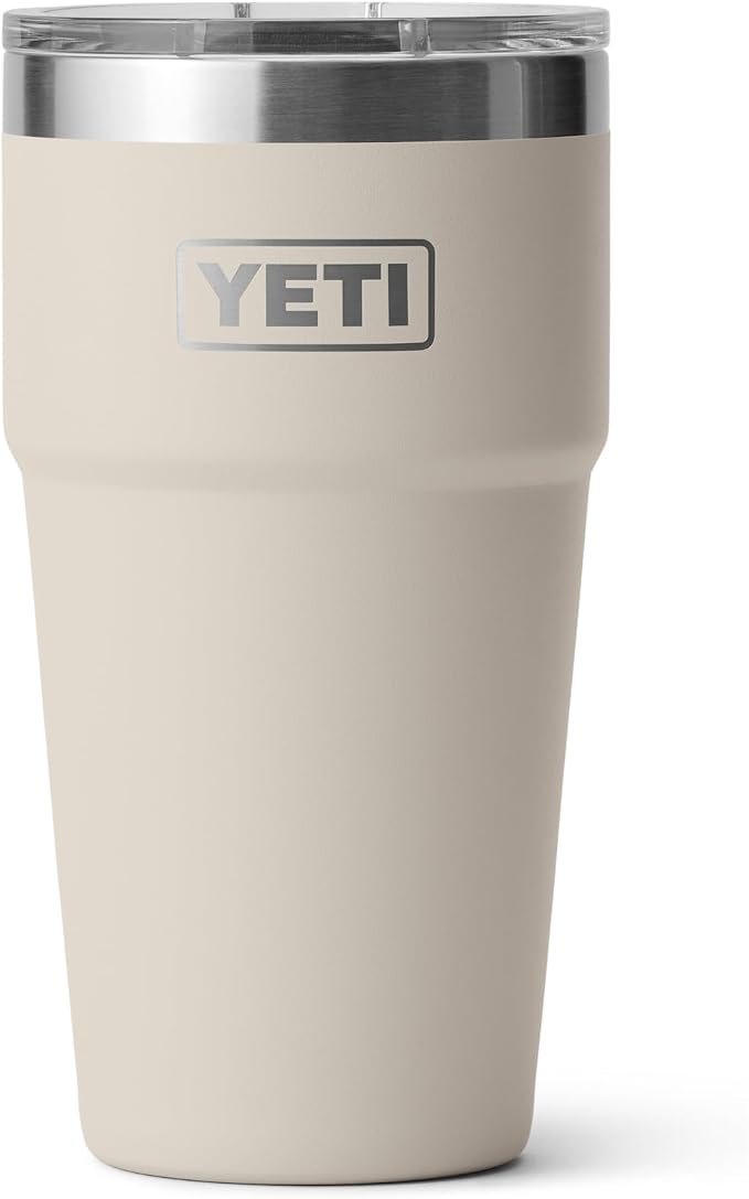 YETI Rambler 20 oz Stackable Tumbler, Stainless Steel, Vacuum Insulated with MagSlider Lid by YETI