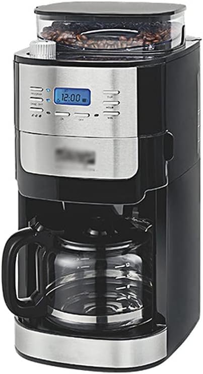 Electric Drip Coffee Machine, Full-Automatic Grinding, 24-Hour Programmable Start, Integrated Brewing System for Fresh Coffee Anytime by Unknown