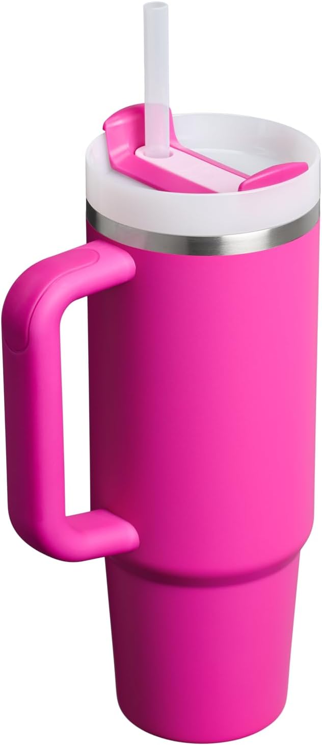 STANLEY Quencher H2.0 Flow State Tumbler, 30 oz, Violet Blossom | Handle and Straw | 3-Position Lid | Cup Holder Compatible for Travel | Insulated Stainless Steel Cup | BPA-Free - Image 3