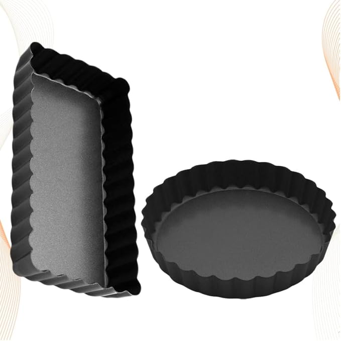 Mobestech 2pcs Non Stick Baking Pan Cake Molds for Home Kitchen Pizza Dish for Baking Cakes Pies and Desserts - Image 8