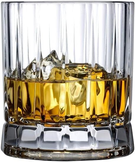 NUDE Whiskey Glasses Set of 4 SOF – 8.5 oz Premium Lead-Free Crystal Old Fashioned Rocks Glasses for Whisky, Scotch, Bourbon & Cocktails – Clear Heavy Base, Dishwasher Safe Luxury Gift Set - Image 2