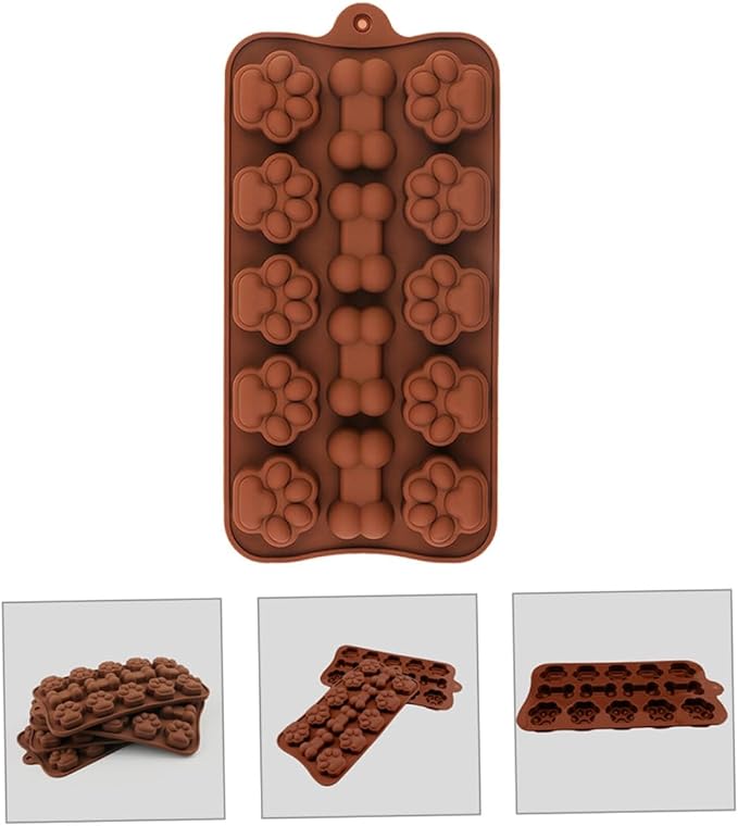 Adorable Silicone Chocolate Mold for DIY Candy Baking Tear- Candy Bar Molds with Cat Claw Bone Shapes Non-stick Silicone Kitchen Bakeware