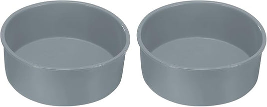 UXCELL 2-Piece Round Silicone Cake Molds, 6-Inch Nonstick & Quick Release for Layer, Smash & Cheese Cakes - Grey by uxcell