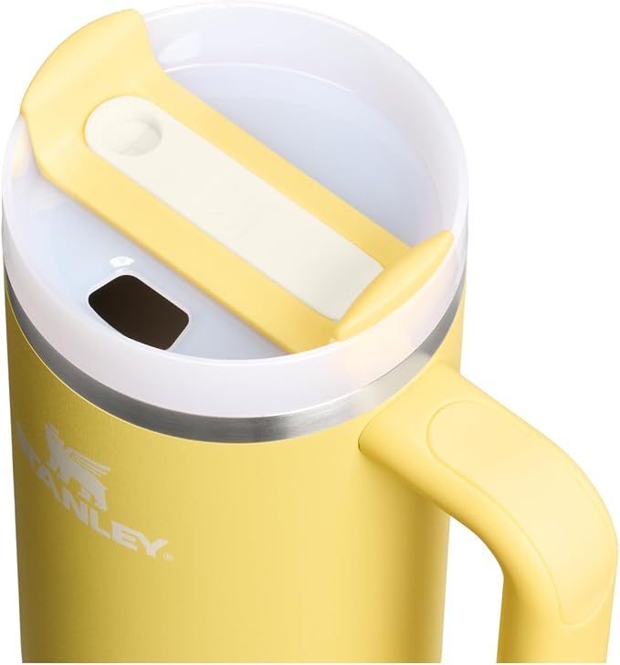 STANLEY Quencher H2.0 Flow State Tumbler, 30 oz, Daffodil | Handle and Straw | 3-Position Lid | Cup Holder Compatible for Travel | Insulated Stainless Steel Cup | BPA-Free - Image 2