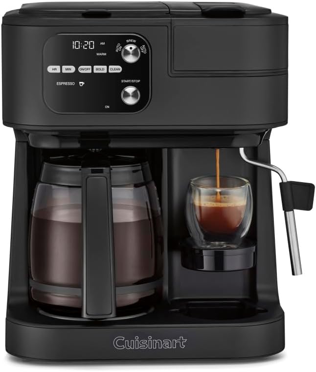 Cuisinart Coffee Center Barista Bar 4-in-1 Coffee Maker, Single-Serve Pods Compatible, Coffeemaker, Three Brewing Sizes, SS-4N1MBNAS, Black by Cuisinart