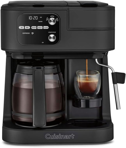 Cuisinart Coffee Center Barista Bar 4-in-1 Coffee Maker, Single-Serve Pods Compatible, Coffeemaker, Three Brewing Sizes, SS-4N1MBNAS, Black by Cuisinart