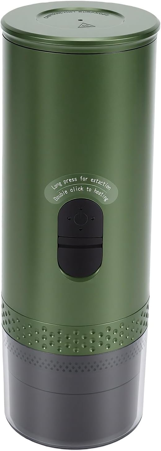 ZJchao Portable Rechargeable Capsule Coffee Machine with 20 Bar Pressure Fast Heat Up, for Travel Camping Adventure - Image 2