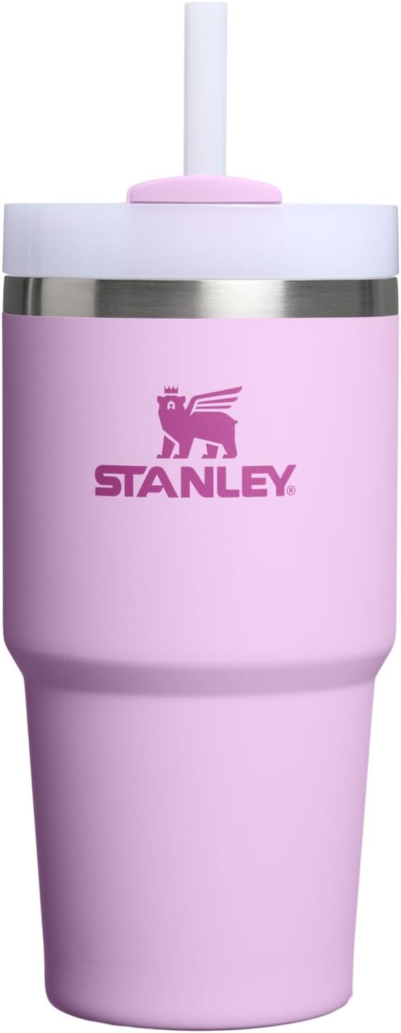 STANLEY Quencher H2.0 Flow State Tumbler, 20 oz, Soft Orchid | Handle and Straw | 3-Position Lid | Cup Holder Compatible for Travel | Insulated Stainless Steel Cup | BPA-Free by Unknown