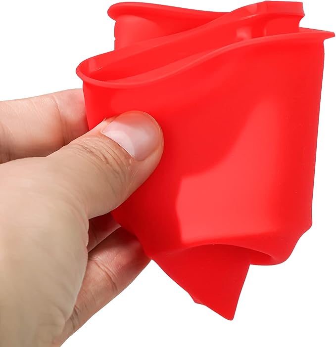 12pcs Silicone Cake Mold Baking Round Cake Molds 4 Inch Non-Stick Baking Pan Kitchen Silicone Cake Molds for Baking(Red, Blue, 4inch)