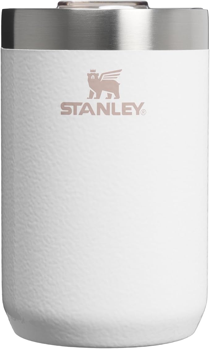 STANLEY Everyday Camp Cup 12 oz | Drink Through Lid | Cup for Coffee, Tea and Drinks | Insulated Stainless Steel | BPA-Free | Hammertone Frost by Unknown
