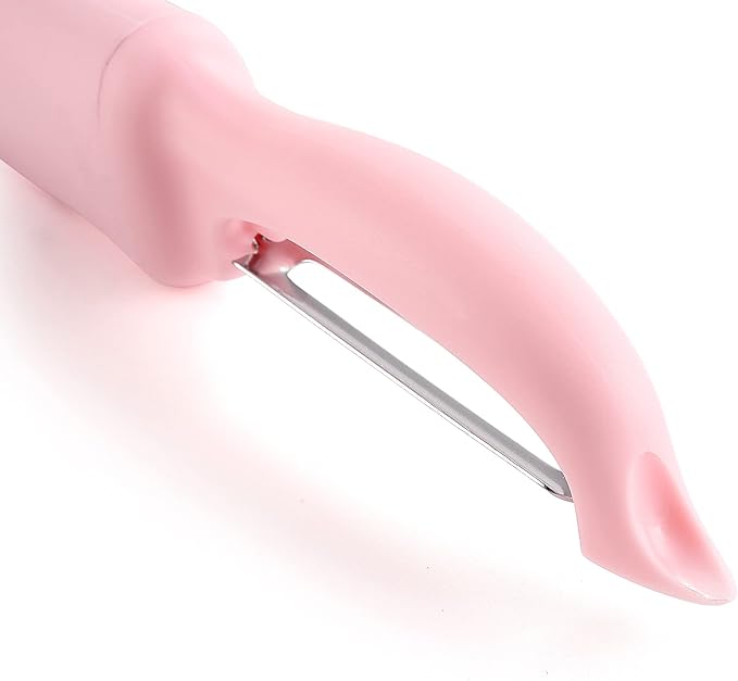 Spring Chef Swivel Vegetable Peeler with Soft Grip Handle, Pink Lemonade | Premium Potato Peeler w/ Ultra Sharp Stainless Steel Blades, Multifunctional Veggie Peeler for Apple, Carrot, Cucumber, Fruit - Image 9