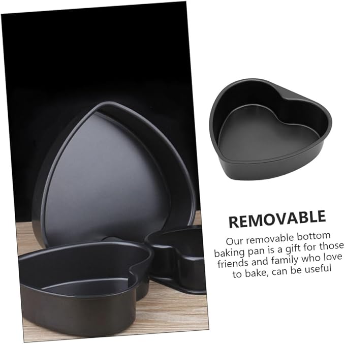Heart Shaped Baking Mold Detachable Cake Pan for Mousse and Chiffon Cakes Non-stick Aluminum Tray for Home Baking for Valentine Day and Special Occasions - Image 9