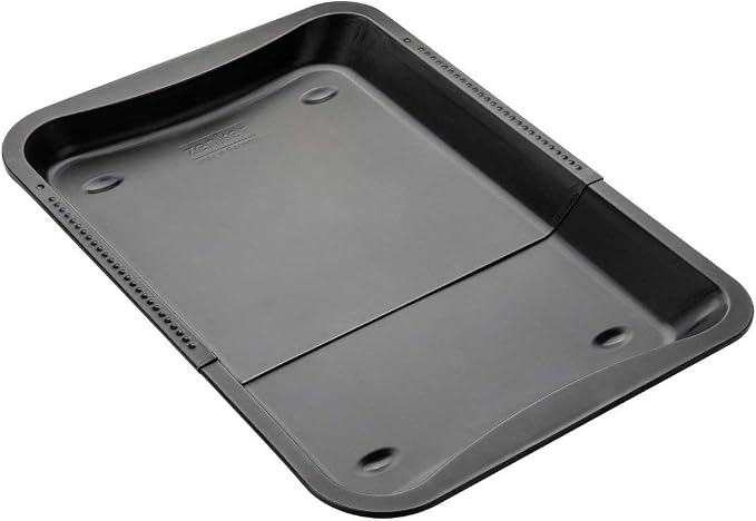Zenker Adjustable Universal Oven Baking Tray, Black/Metallic, 13.58-20.47 x 12.99 x 1.18" by Zenker