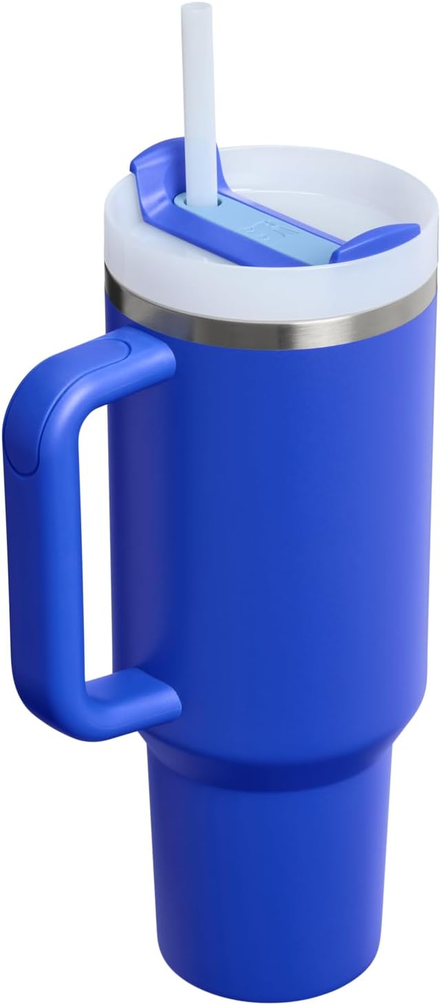 STANLEY Quencher H2.0 Flow State Tumbler, 40 oz, Cobalt | Handle and Straw | 3-Position Lid | Cup Holder Compatible for Travel | Insulated Stainless Steel Cup | BPA-Free - Image 3