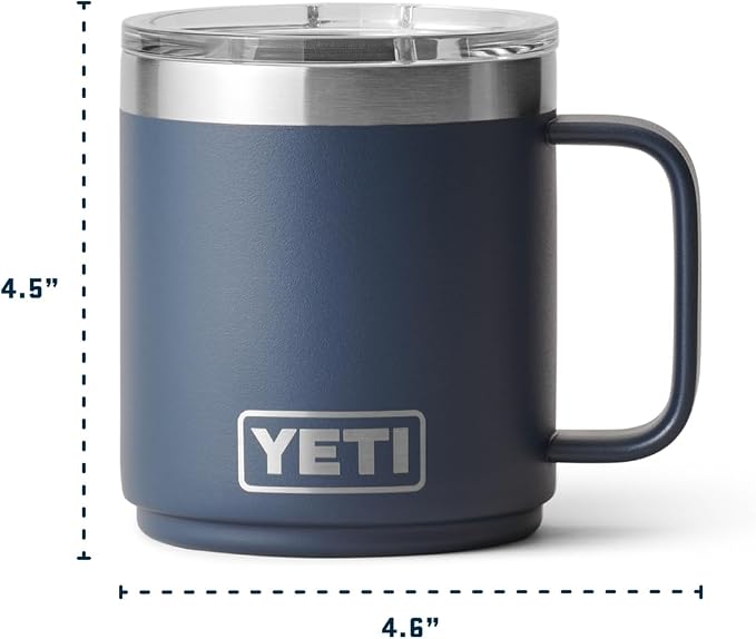 YETI Rambler 10 oz Ceramic Lined Stackable Mug, Vacuum Insulated, Stainless Steel with MagSlider Lid, Seafoam - Image 7