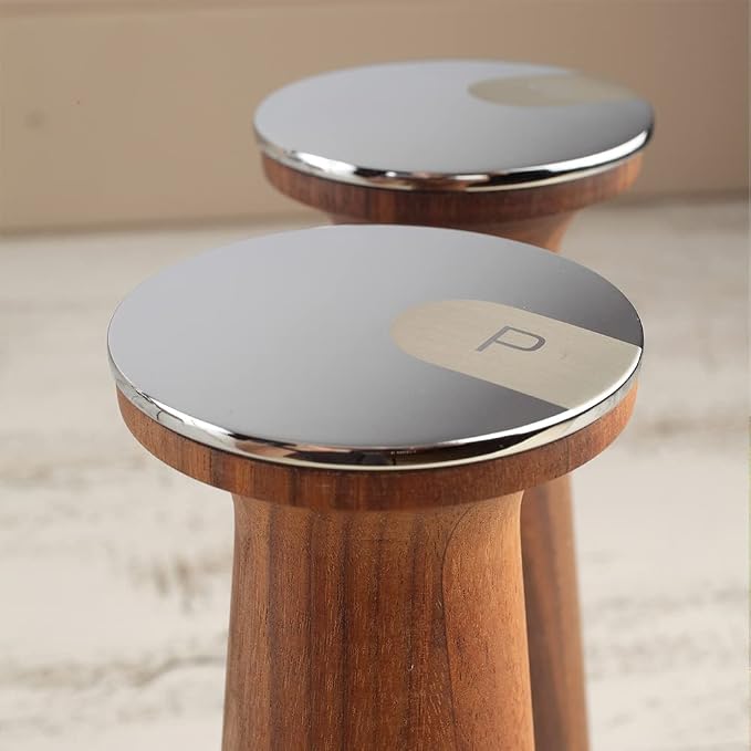 T&G CrushGrind Oblique Black Walnut Pepper/Peppercorn Mill, 20.5cm / Stylish Fine Dining Gourmet Fully Adjustable Ceramic Manual Grinder/Shaker/Coarse & Fine/Easy Fill - Image 7
