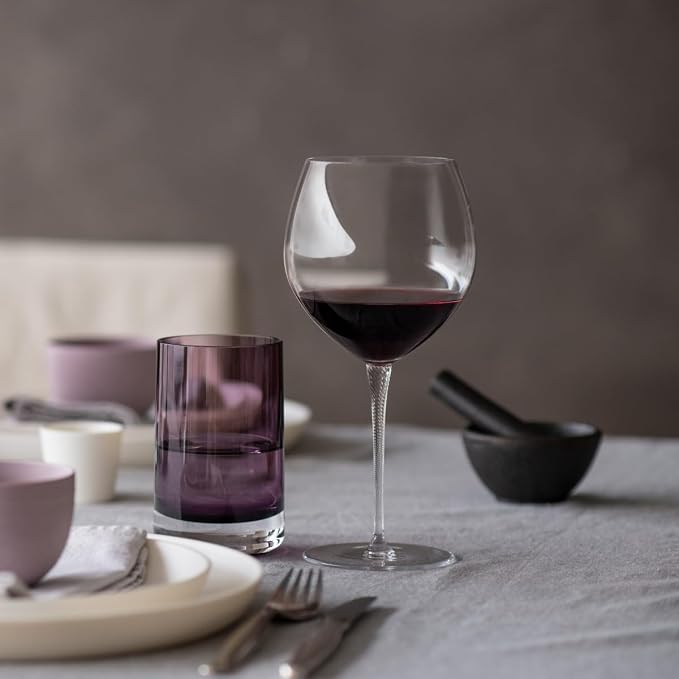 Zwiesel Glas Handmade Highness Crystal Glass, 21 Ounce Burgundy (Set of 2), Clear - Image 3