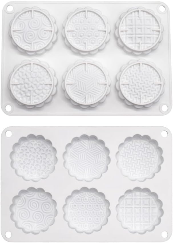 Silicone Mold for Cake DIY Baking Chocolate Eco-Friendly Cake Mold Candy Chocolate Cake Mould Baking DIY Kitchen Accessiories (Mooncake M_8.52 X5.8 X0.84 inch) - Image 8