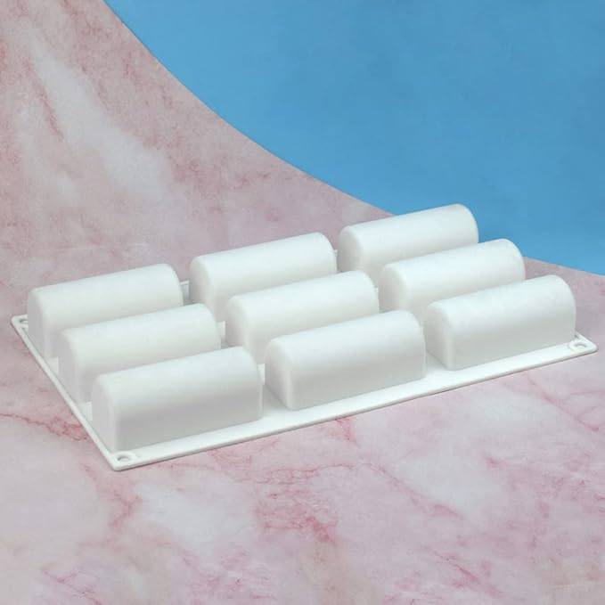 mostsom 3.28'' Length Cylinder Strips Biscuit Chocolate Sticks Cookies Baking Jelly Silicone Mold Ice Tube Making Trays, Perfect Ice Cube Sticks Molds (Cylinder H)
