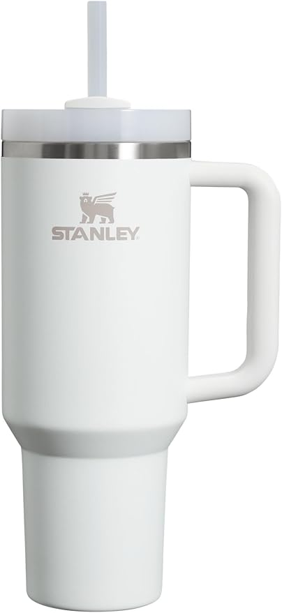STANLEY Quencher H2.0 Flow State Tumbler, 40 oz, Frost | Handle and Straw | 3-Position Lid | Cup Holder Compatible for Travel | Insulated Stainless Steel Cup | BPA-Free by Unknown