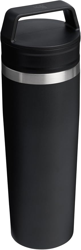 STANLEY Cafe To Go Travel Mug 20 oz | Leakproof Two-Part Drink Through Lid | Tumbler Cup for Coffee, Tea and Drinks | Insulated Stainless Steel Coffee Mug | BPA-Free | Black 2.0 - Image 4