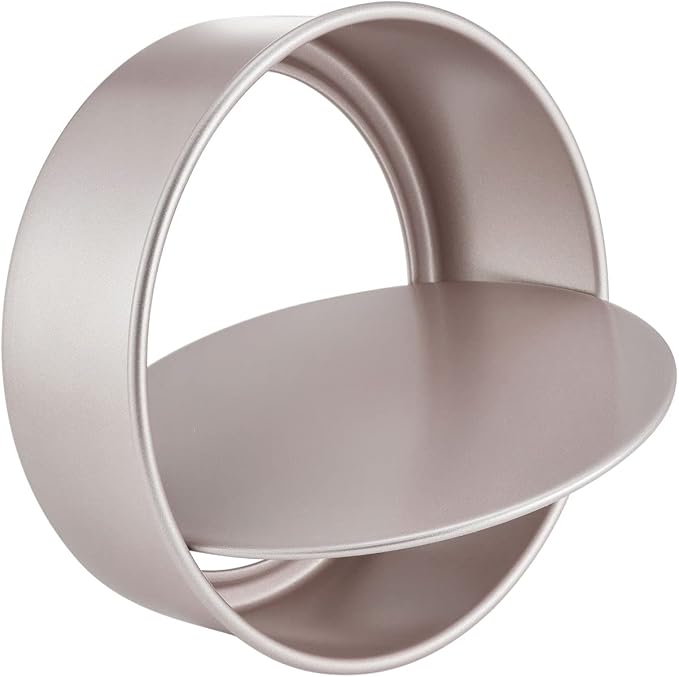CHEFMADE Round Cake Pan, 8-Inch with Removable Loose Bottom Non-Stick Chiffon Bakeware for Oven and Instant Pot Baking (Champagne Gold) by CHEFMADE