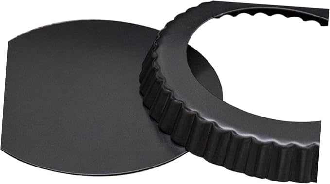 DECHOUS 2pcs Non-stick Tart and Pizza Baking Molds Live Bottom Cake Tray for Home Kitchen Rectangular Round Bakeware - Image 5