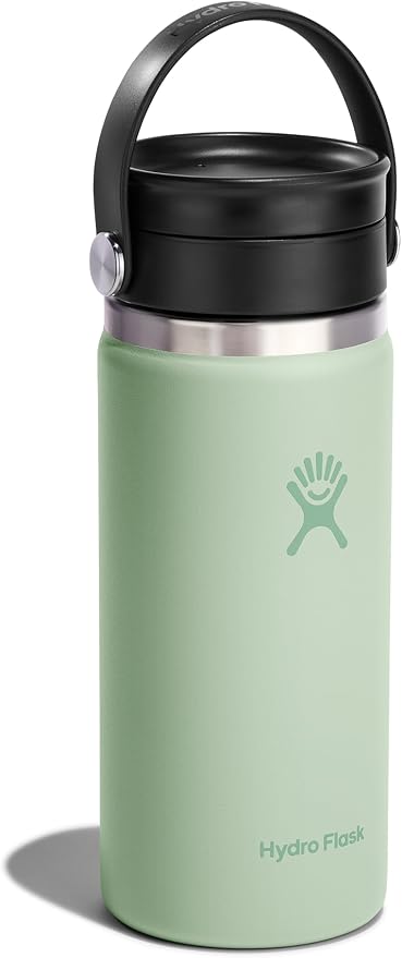 Hydro Flask Flex Sip Coffee Tumbler – Insulated Stainless Steel, Non Spill, Leak Proof Travel Coffee Cup 16 Oz Aloe Green - Image 2