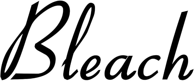 Bleach 4w x 1.5h Label | Laundry Room Organization | Die Cut Vinyl Decal | Black Retro Font (Sticker Only) by MinglewoodTrading